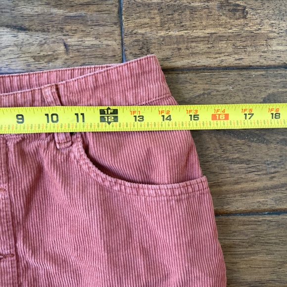 Billabong Womens 27 Rust Corduroy Button-Front Mini Skirt Preppy Beach Boho - Picture 6 of 8
